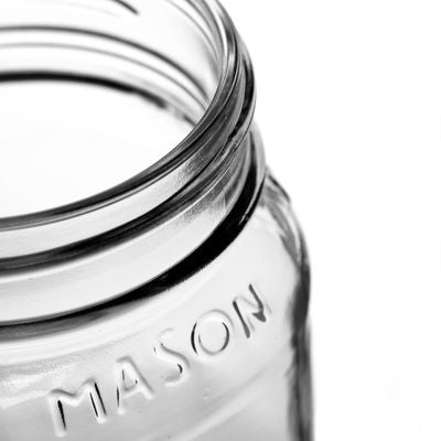 silver top extra large mason jar