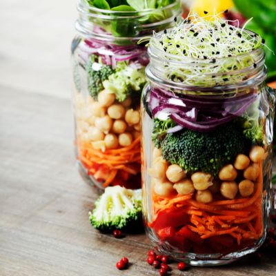 How to Add a Spout to a Canning Jar and a Recipe for Salad