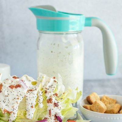 Buttermilk Ranch Salad Dressing in a Mason Jar