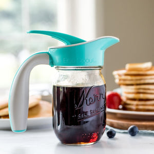 Simple Maple Flavored Syrup in a Mason Jar