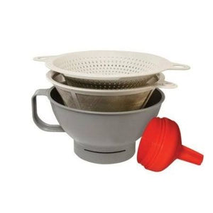 Filter Funnel and Strainer for Wide Mouth Mason Jars