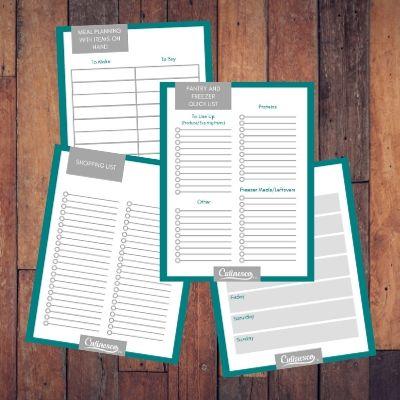 Pantry and Meal Planning Worksheets - FREE DOWNLOAD Digital Download Culinesco 